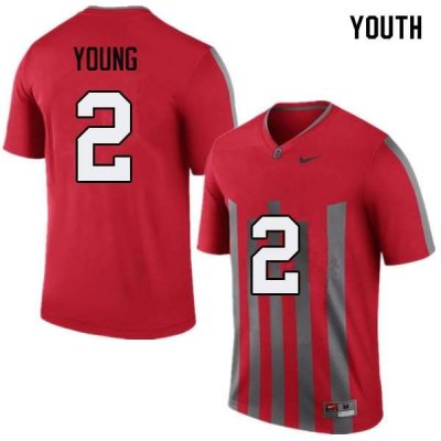 NCAA Ohio State Buckeyes Youth #2 Chase Young Throwback Nike Football College Jersey WHP3345SO